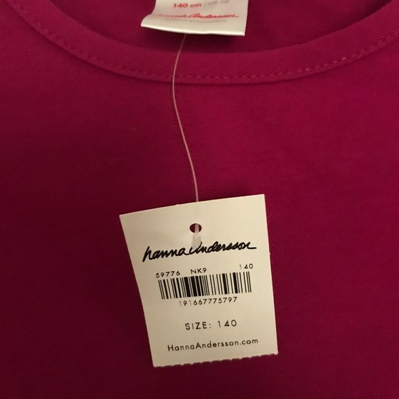 Hanna Andersson Magenta Sparkle Dress - NWT - Picture 3 of 6